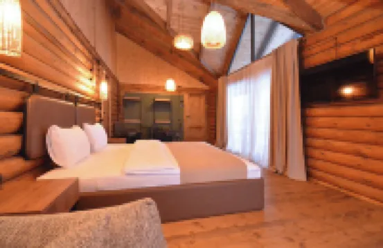 Wooden Villa with Pool and Sauna Hotels in 