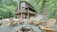 Lazy Daze - 3Br Cabin w/Mountain Views, Wrap Porch, Sauna, Firepit! - Alphydda