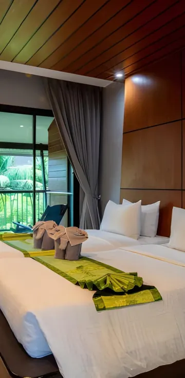 ห้องดีลักซ์วิวสวนเตียงแฝด