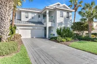 Cinnamon Beach House 6BR-6Ba PrivatePool Hot Tub Steps to the Beach Sleeps 18 - Beach