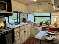Sweet Vintage Camper in a Fun Farm Setting
