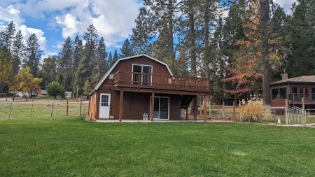 Serene Farmhouse with Pond & Forest View in Beautiful Grass Valley