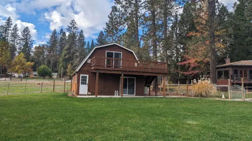 Serene Farmhouse with Pond & Forest View in Beautiful Grass Valley