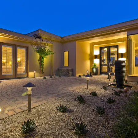 Stunning Contemporary Estate on PGA West w/Spectacular Lake Views Pool & Spa