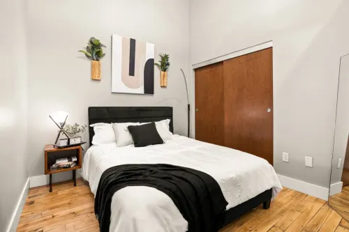 Floor to Ceiling Windows and Smart TV - Stylish Modern Loft