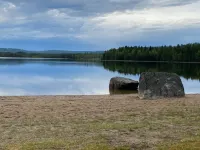 Timmerhus komplett mindre bostad med tillgång till stort servicehus Hotels in Ramsjö