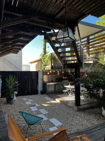 Villa T4 with garden sea view beach access20m Отели в г. Палава-Ле-Фло