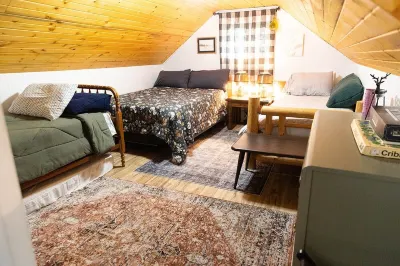 Not your grandpa’s cabin Hotels near Snow Bank Campground