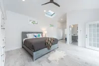 Hexagon shape cottage with pool & koi fish pond