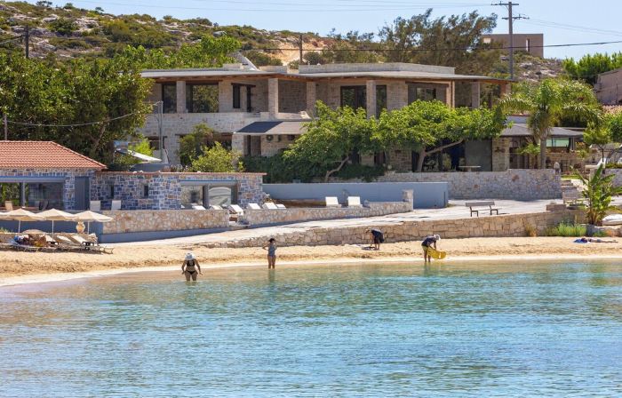 Villa Minoa Just Next to the Beach, with Surprising Sea and Mountain Views