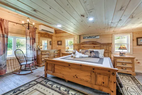 On-Site Creek Access Pet-Friendly Cosby Cabin!
