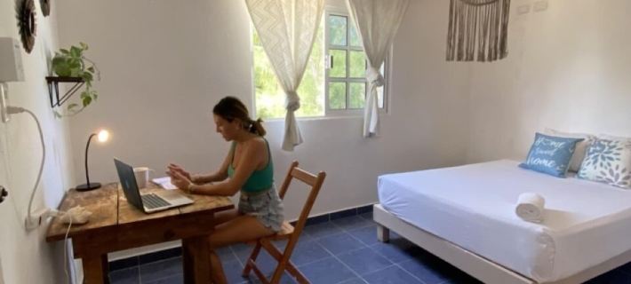 Barco Verde Hostel Отели в г. Ольбокс