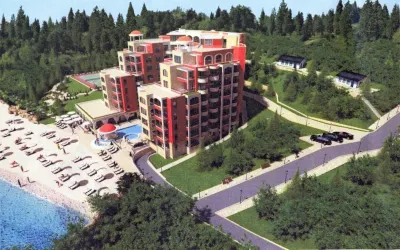 New luxury apartment directly on the private sandy beach in 4 star aparthotel