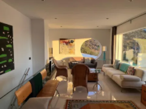 Luxury villa with stunning sea views, walking distance from El Portet beach.