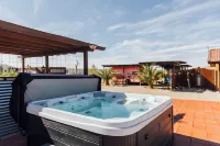 Spacious Joshua Tree Retreat for Large Groups w/ Heated Pool, Hot Tub & Views