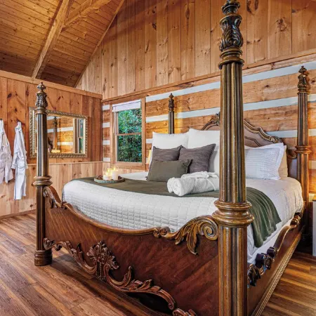 ROMANTIC Retreat! Mountain VIEWS! NEW Hot Tub! PET Friendly! Fireplace!