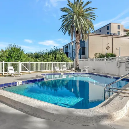 Beach Access Heated Pool Resort Condo for 8