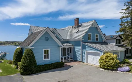 Historic Oceanfront Home with Private Dock and Boat House. Walkable to Town.