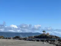 Private mid-century modern hideaway in forest near the river and sea.