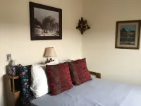 Bright and cheerful. With glorious sunrise/sunset views, close to Glacier park.