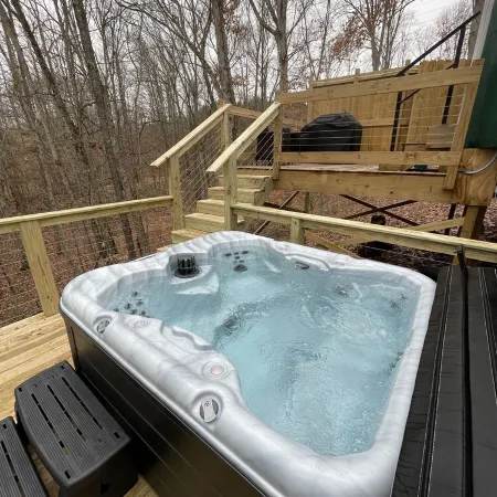Gray Yurt in Hocking