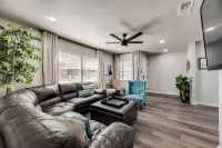 Walk to at&T Stadium & Globe Life! 3Br Home with Hot Tub & Backyard Oasis