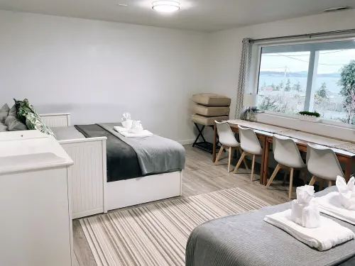 Sunrise Camano View Retreat: HotTub, Grill, Games, Pet & Family-Friendly!