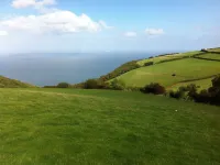 Parsonage Farm Stables, with stunning views down to the sea