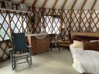 Cozy mountain yurt on an organic farm Hotels in 
