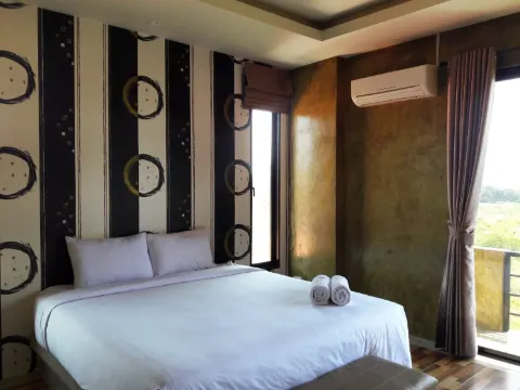 ห้องซูพีเรียดับเบิล, ตู้เย็น, วิวสวน