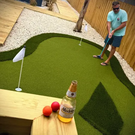 Completely renovated luxury home. Putt putt golf, bocce, etc.  Walk to downtown!