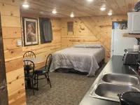 The Little Red Barn - Lakeside Tiny Home Rental -Sleeps 4 - Spiral Staircase Hotels in Rock County