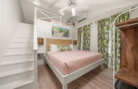 Newly Renovated Retro Designer Bungalow 200' from Beach w/ VW Bus Grill & Pool