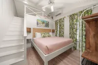 Newly Renovated Retro Designer Bungalow 200' from Beach w/ VW Bus Grill & Pool