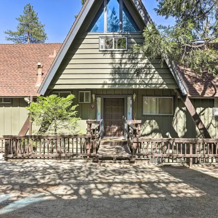 A-Frame Home w/ 3 Decks & Lake Arrowhead Views!