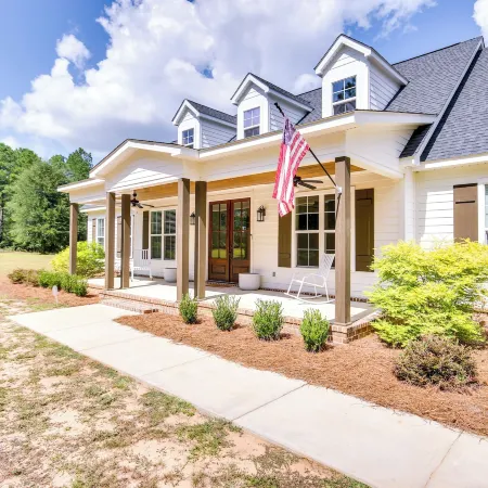 Stylish Hephzibah Home w/ Fire Pit & Theater Room!