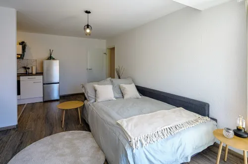 Vacation apartment with sunny balcony & parking space