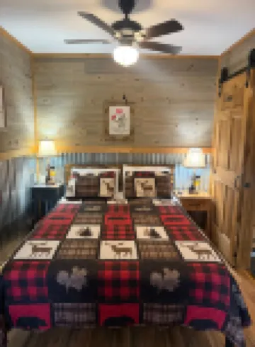 The Fire Cabin sets in the heart of the beautiful Moravian Falls