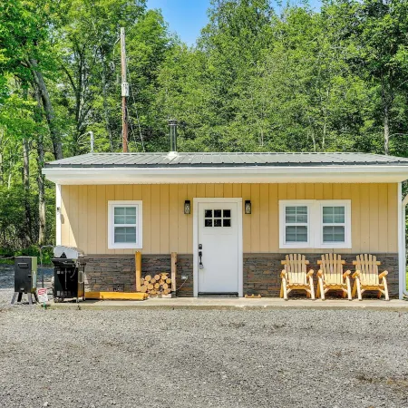 Secluded Poconos Cabin with Fire Pit on 75 Acres!
