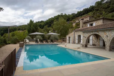 Villa Near les Vans with Private Pool Hotels in 