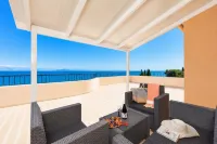 Villa Litsa Large Private Pool Walk to Beach Sea Views A C Wifi