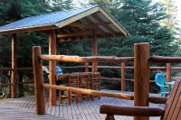 Unique Alaskan Log Home in Trees & Wild Flowers on 14-Acre Private Homestead.