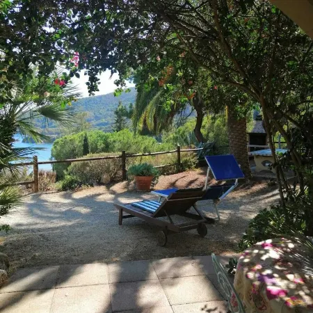 Elba Island villa on the sea with sandy beach surrounded by green park Arc.T
