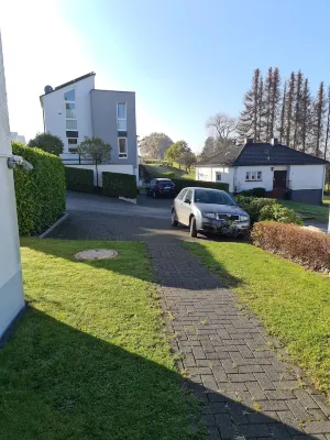 Very quiet, in almost green surroundings