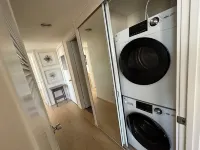 Beach and city views in condo with backyard access to beach and walkable town.