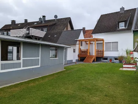 Modern semi-detached house with large garden