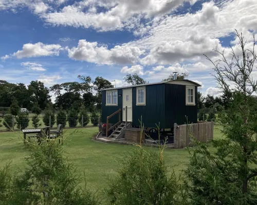 Luxury Shepherd's Hut (The Hawthorn) at Templehall Hotels in Eyemouth
