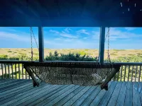 Dune Haus ~ Lovely Oceanfront Cottage Private Cape Hatteras Beach HotTub Lift
