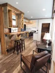 Saratoga house overlooking the lake