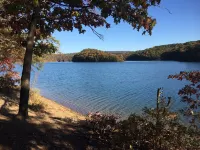 Short walk to the lake!